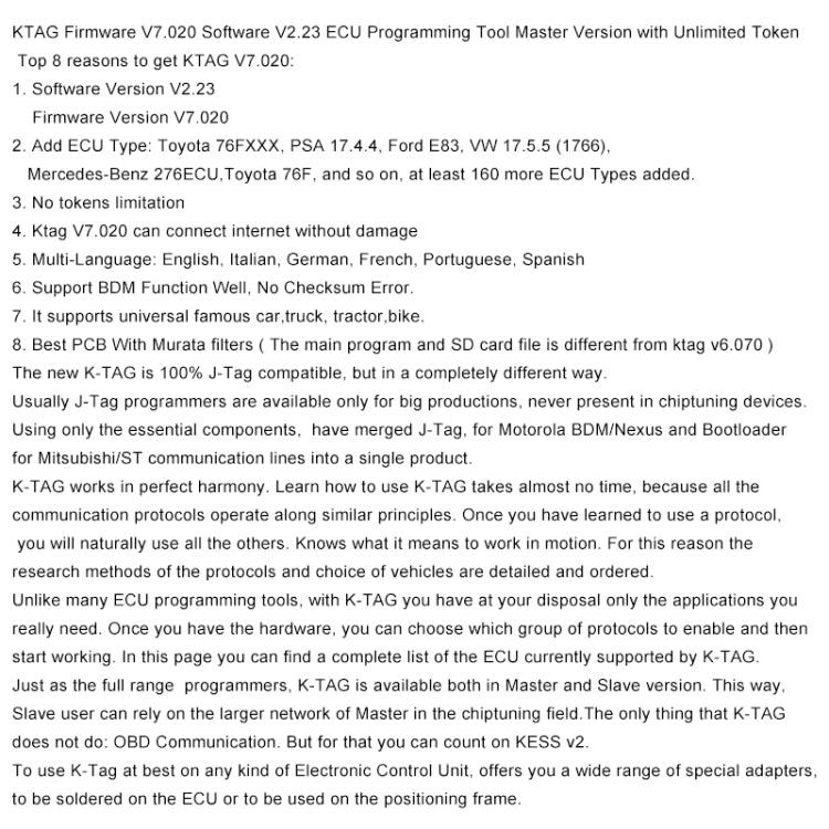 KTAG V7.020 Red PCB Board ECU Programming Tool Unlimited Token, EU Plug - Code Readers & Scan Tools by PMC TechLife | Online Shopping South Africa | PMC TechLife | Buy Now Pay Later Mobicred