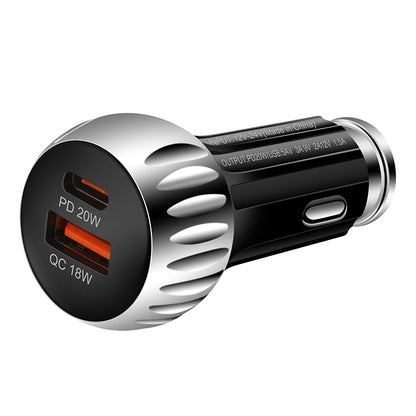 ACC-310 PD 20W + QC3.0 38W Dual Ports Fast Charging Car Charger (Black) - Car Charger by PMC Jewellery | Online Shopping South Africa | PMC Jewellery