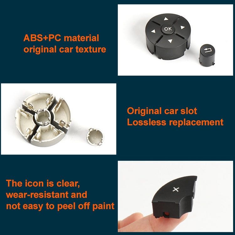 1 Pair Car Steering Wheel Switch Buttons Panel for Mercedes-Benz W204 2007-2014, Left Driving(Beige) - Car Switches by PMC TechLife | Online Shopping South Africa | PMC TechLife
