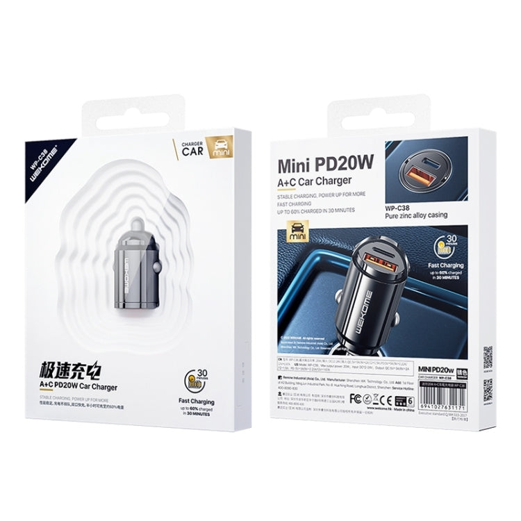 WK WP-C38 Mini PD20W USB + Type-C Car Charger - Car Charger by WK | Online Shopping South Africa | PMC Jewellery
