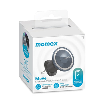 MOMAX MoVe Universal Transparent Magnetic Air Outlet Car Holder (Black) - Car Holders by MOMAX | Online Shopping South Africa | PMC Jewellery