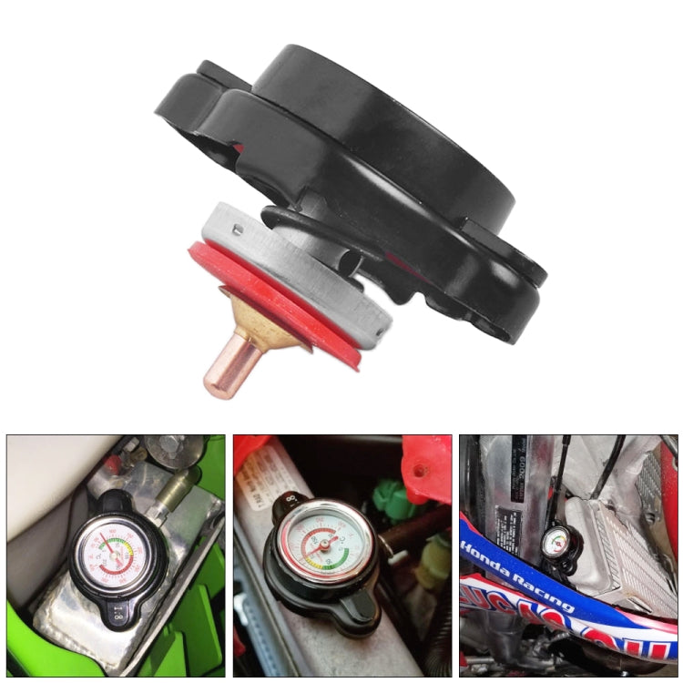 1.8bar Motorcycle Radiator Cap with Temperature Gauge - Tank Covers by PMC TechLife | Online Shopping South Africa | PMC TechLife | Buy Now Pay Later Mobicred