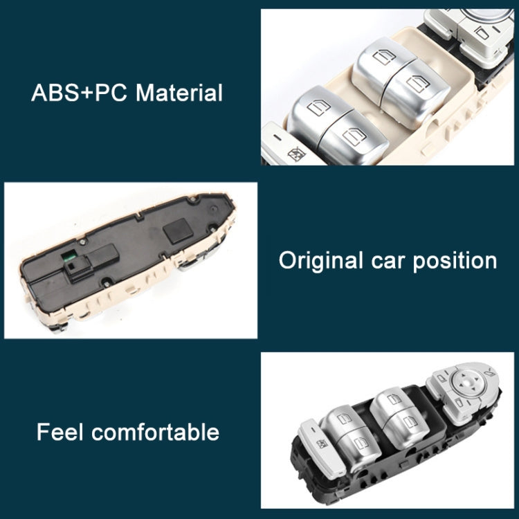 Car Auto Electronic Window Master Control Switch Button for Mercedes-Benz C Class W205 2015-2021 (Beige) - Car Switches by PMC TechLife | Online Shopping South Africa | PMC TechLife