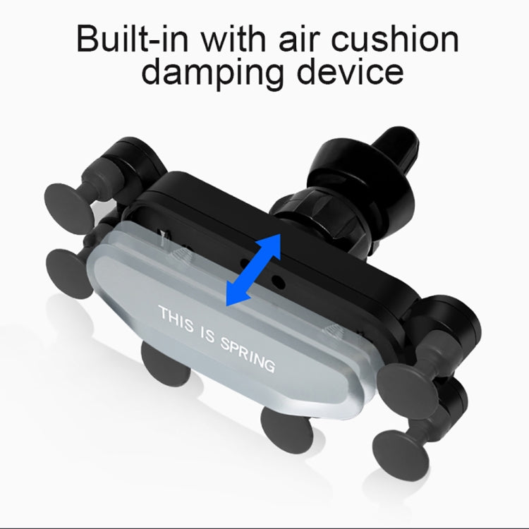 Car Air Outlet Six-claw Gravity Mobile Phone Holder Bracket (Red) - Car Holders by PMC TechLife | Online Shopping South Africa | PMC TechLife