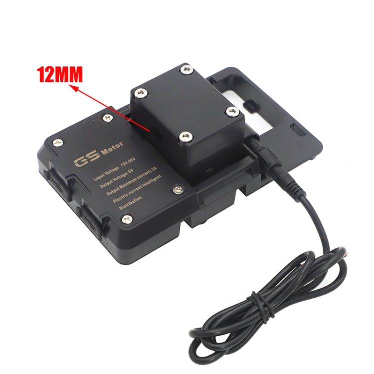 Motorcycle Mobile Phone Holder USB Charger Bracket - Holder by PMC TechLife | Online Shopping South Africa | PMC TechLife | Buy Now Pay Later Mobicred