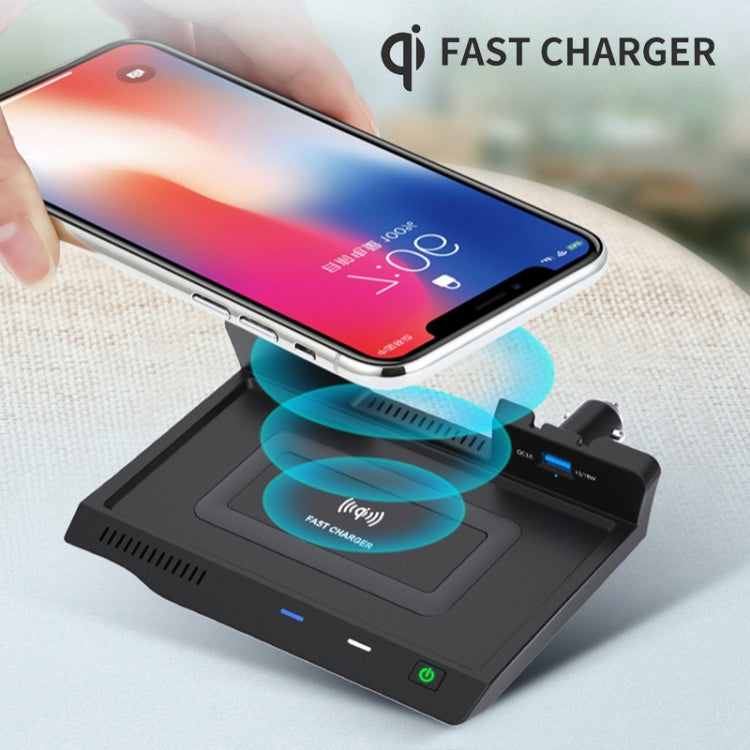 HFC-1040 Car Qi Standard Wireless Charger 10W Quick Charging for Nissan Teana 2019-2021, Left Driving - Wireless Charging Pads by PMC Jewellery | Online Shopping South Africa | PMC Jewellery