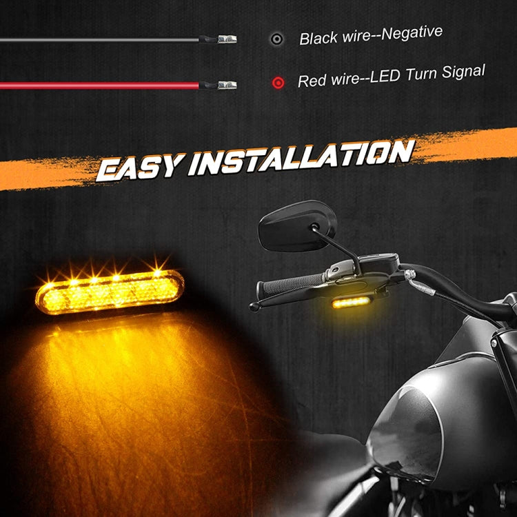 1 Pair Motorcycle Flashing Handlebar LED Turn Signal Light - Turn Signal by PMC TechLife | Online Shopping South Africa | PMC TechLife