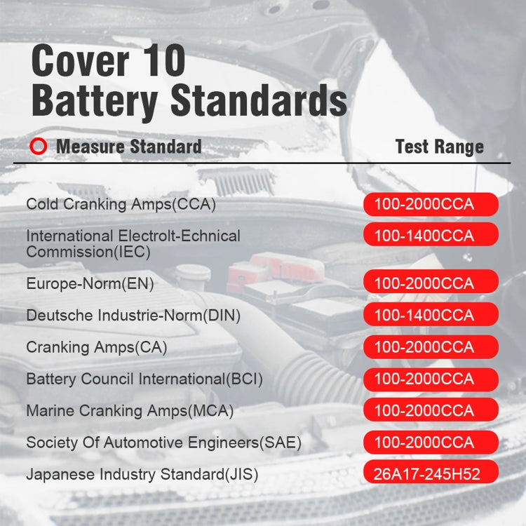 KONNWEI KW720 Car 3.2 inch 6V-24V Lead-acid Battery Tester with Printer - free shipping - PMC TechLife - Order now!