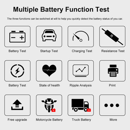 KONNWEI KW720 Car 3.2 inch 6V-24V Lead-acid Battery Tester with Printer - Code Readers & Scan Tools by KONNWEI | Online Shopping South Africa | PMC Jewellery