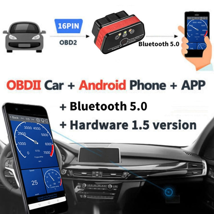 KONNWEI KW901 Android Phone OBD2 Car Bluetooth 5.0 Diagnostic Scan Tools(Orange) - Code Readers & Scan Tools by KONNWEI | Online Shopping South Africa | PMC Jewellery