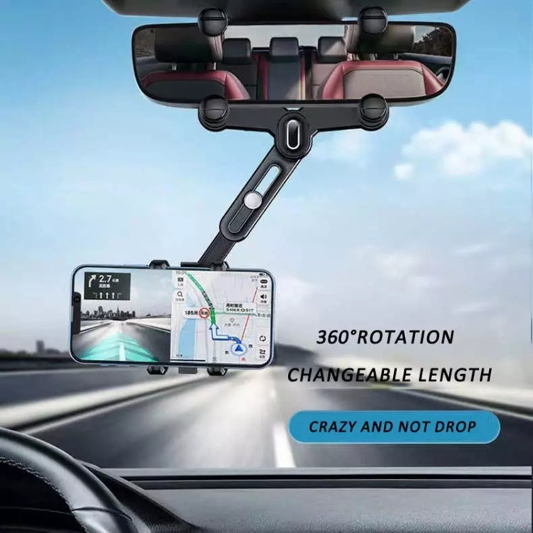 Snap-on Rearview Mirror Car Phone Holder In-Car Navigation Bracket - Car Holders by PMC TechLife | Online Shopping South Africa | PMC TechLife