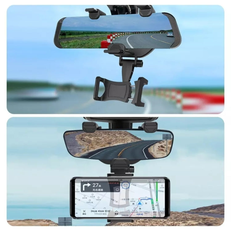 Car Rearview Mirror Phone Holder Universal Navigation Bracket - Car Holders by PMC TechLife | Online Shopping South Africa | PMC TechLife