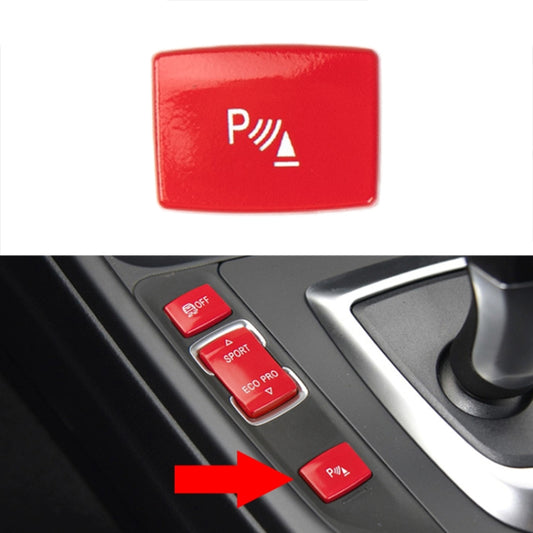 For BMW 3 Series Left Driving Car Central Control Multi-function Radar Button 6131 9252 912(Red) - Car Switches by PMC Jewellery | Online Shopping South Africa | PMC Jewellery