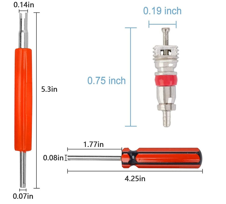 100 in 1 Car / Motorcycle Tire Valve Core Repair Kit - free shipping - PMC TechLife - Order now!