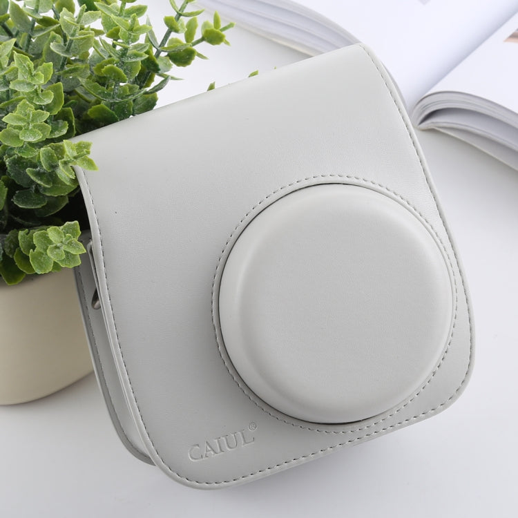 Retro Style Full Body Camera PU Leather Case Bag with Strap for FUJIFILM instax mini 9 / mini 8+ / mini 8(White) - free shipping - PMC TechLife - Order now!