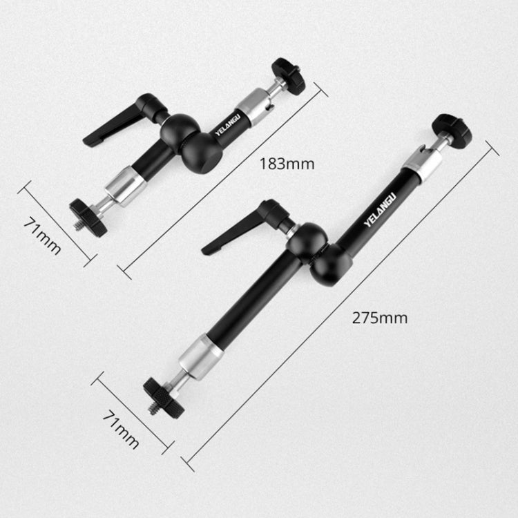 YELANGU 11 inch Adjustable Friction Articulating Magic Arm (Black) - free shipping - PMC TechLife - Order now!