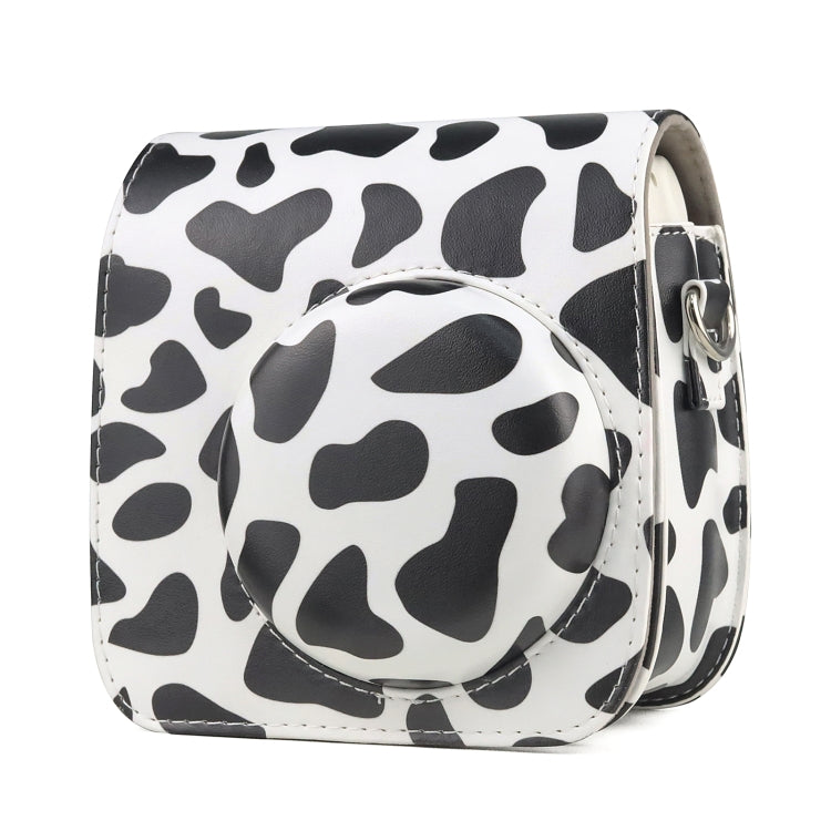 Milk Cow Full Body PU Leather Case Camera  Bag with Strap for FUJIFILM instax mini 7+ - Leather Bag by PMC TechLife | Online Shopping South Africa | PMC TechLife