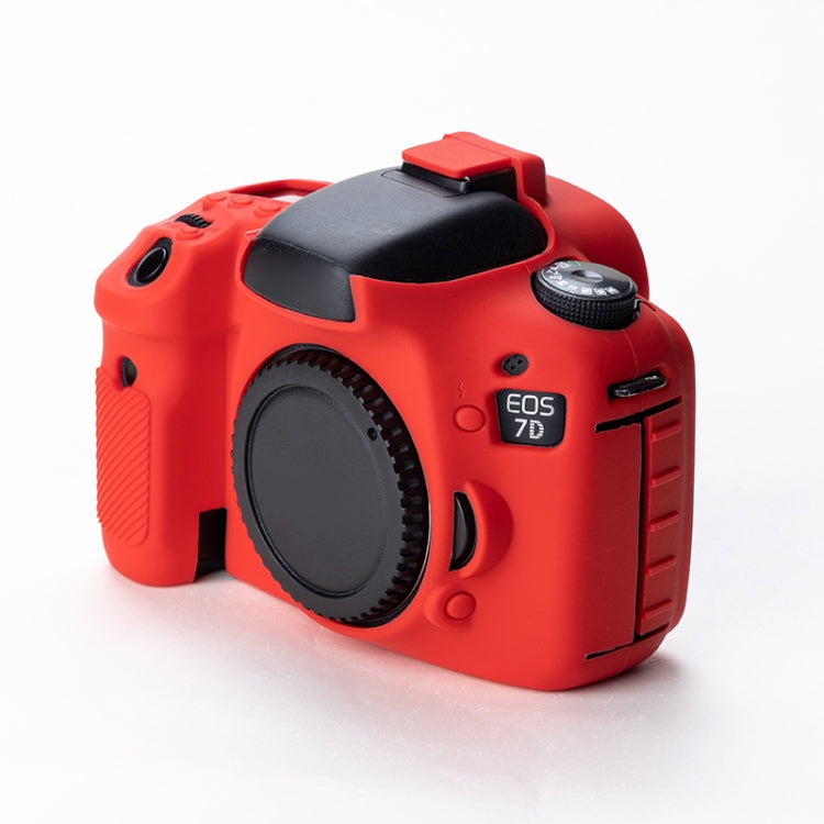 Soft Silicone Protective Case for Canon EOS 7D (Red) - Protective Case by PMC TechLife | Online Shopping South Africa | PMC TechLife
