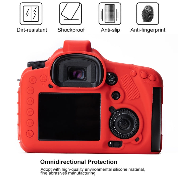 Soft Silicone Protective Case for Canon EOS 7D (Red) - Protective Case by PMC TechLife | Online Shopping South Africa | PMC TechLife