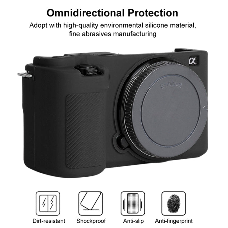 For Sony ZV-E10 Soft Silicone Protective Case (Black) - Protective Case by PMC TechLife | Online Shopping South Africa | PMC TechLife