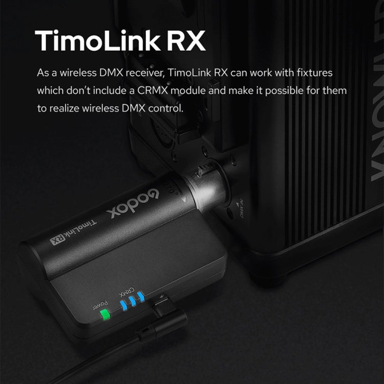 Godox TimoLink RX Wireless DMX Receiver (Black) -  by Godox | Online Shopping South Africa | PMC Jewellery