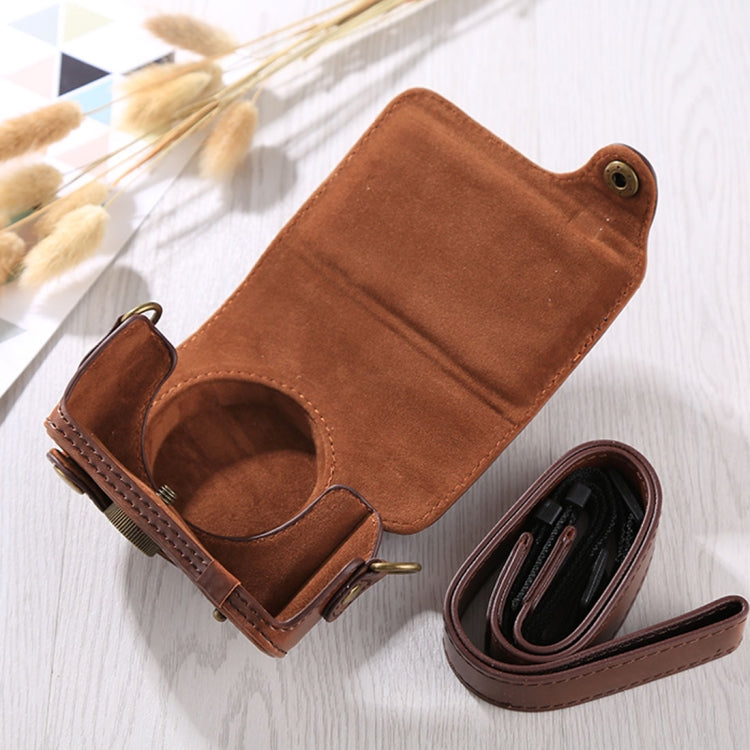 Full Body Camera PU Leather Case Bag with Strap for Canon G9X / G9X II (Coffee) - free shipping - PMC TechLife - Order now!