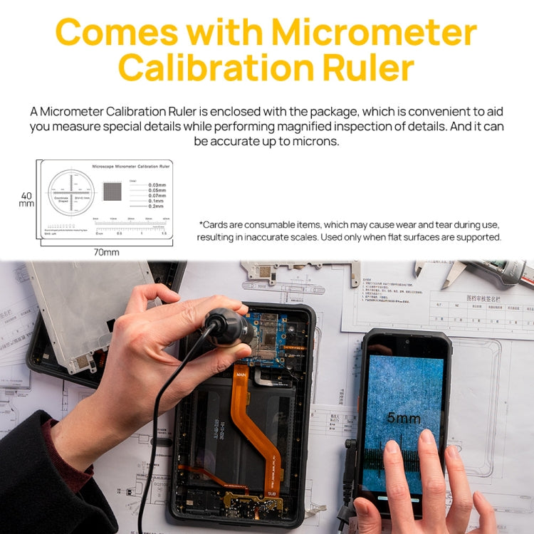 Ulefone uSmart C01 Wired Digital Microscope for Ulefone Armor 18 Series / 9 / 9E & Power Armor 16 Series / 13 / Armor Pad(Black) - Digital Microscope by Ulefone | Online Shopping South Africa | PMC Jewellery