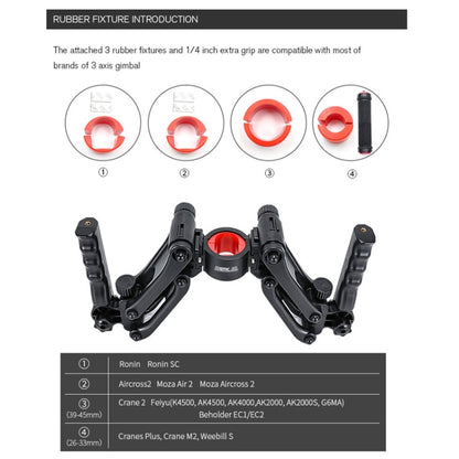 STARTRC Handheld Five Axis Stabilizer Anti-shake Shock Absorber Stabilizing Gimbal for DJI Ronin SC -  by STARTRC | Online Shopping South Africa | PMC Jewellery | Buy Now Pay Later Mobicred