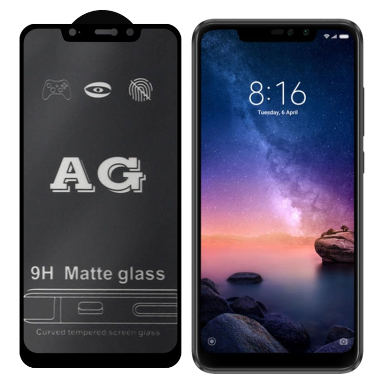 25 PCS AG Matte Frosted Full Cover Tempered Glass For Xiaomi Redmi Note 6 Pro -  by PMC TechLife | Online Shopping South Africa | PMC TechLife