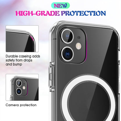 For iPhone X / XS Magsafe Case Simple Magnetic Ring All-inclusive Clear Crystal Acrylic PC +TPU Shockproof Case(Transparent) - More iPhone Cases by PMC Jewellery | Online Shopping South Africa | PMC Jewellery