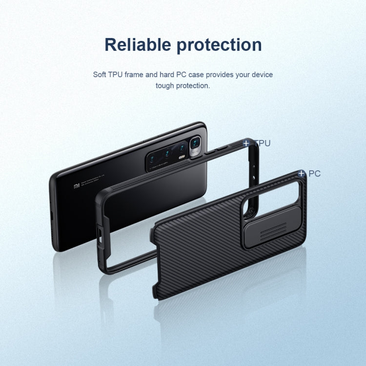 For Xiaomi Mi 10 Ultra NILLKIN Black Mirror Pro Series PC Camshield Full Coverage Dust-proof Scratch Resistant Case(Black) - Xiaomi Cases by NILLKIN | Online Shopping South Africa | PMC Jewellery