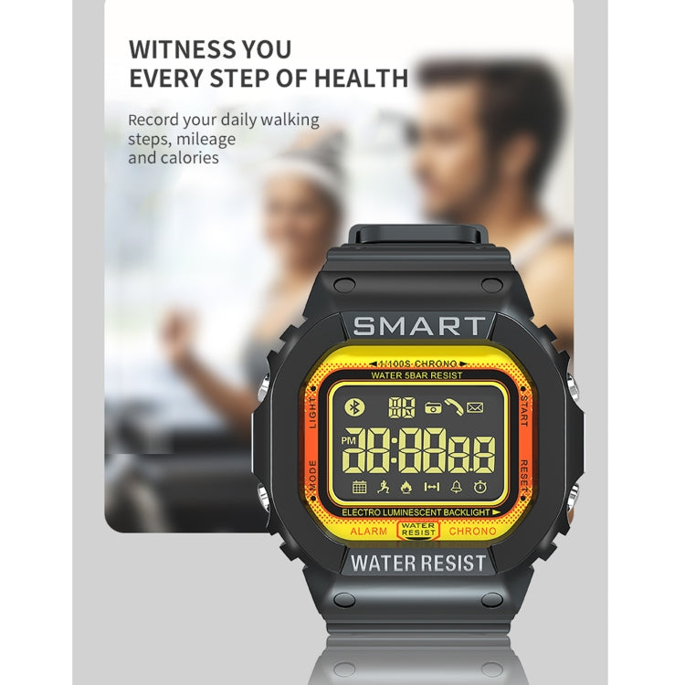 Lokmat MK22 1.21 inch FSTN LCD Screen 50m Waterproof Smart Watch, Support Information Reminder / Remote Camera / Sport Record(Black) - Smart Watches by Lokmat | Online Shopping South Africa | PMC Jewellery | Buy Now Pay Later Mobicred