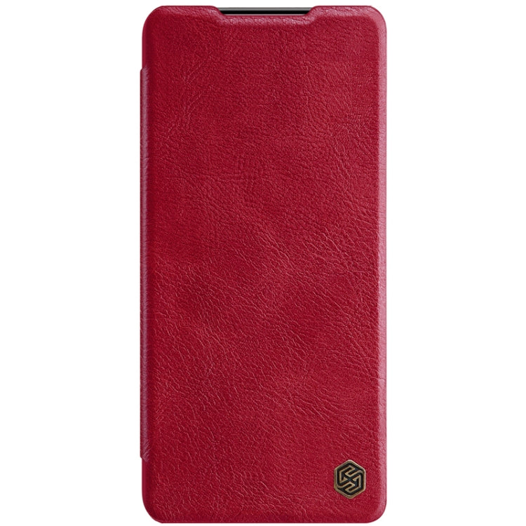 For Samsung Galaxy S21 Plus 5G NILLKIN QIN Series Crazy Horse Texture Horizontal Flip Leather Case with Card Slot(Red) - Galaxy S21+ 5G Cases by NILLKIN | Online Shopping South Africa | PMC Jewellery