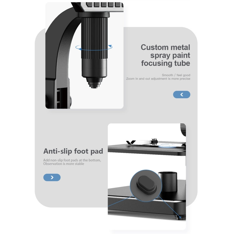 inskam315 7 inch IPS Screen 2000X 12MP HD Digital Microscope - Digital Microscope by PMC Jewellery | Online Shopping South Africa | PMC Jewellery | Buy Now Pay Later Mobicred