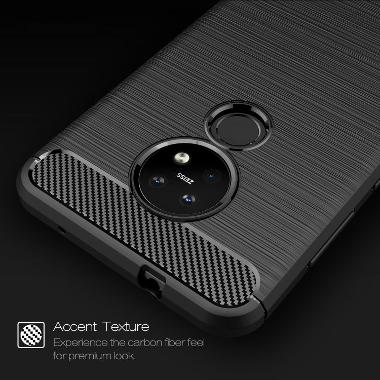 For Nokia 7.2 & 6.2 Brushed Texture Carbon Fiber TPU Protective Case(Black) - free shipping - PMC TechLife - Order now!
