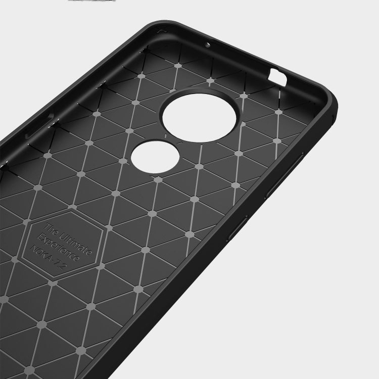For Nokia 7.2 & 6.2 Brushed Texture Carbon Fiber TPU Protective Case(Black) - free shipping - PMC TechLife - Order now!