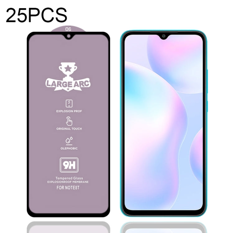 For Xiaomi Redmi 9i 25 PCS 9H HD Large Arc High Alumina Full Screen Tempered Glass Film -  by PMC Jewellery | Online Shopping South Africa | PMC Jewellery