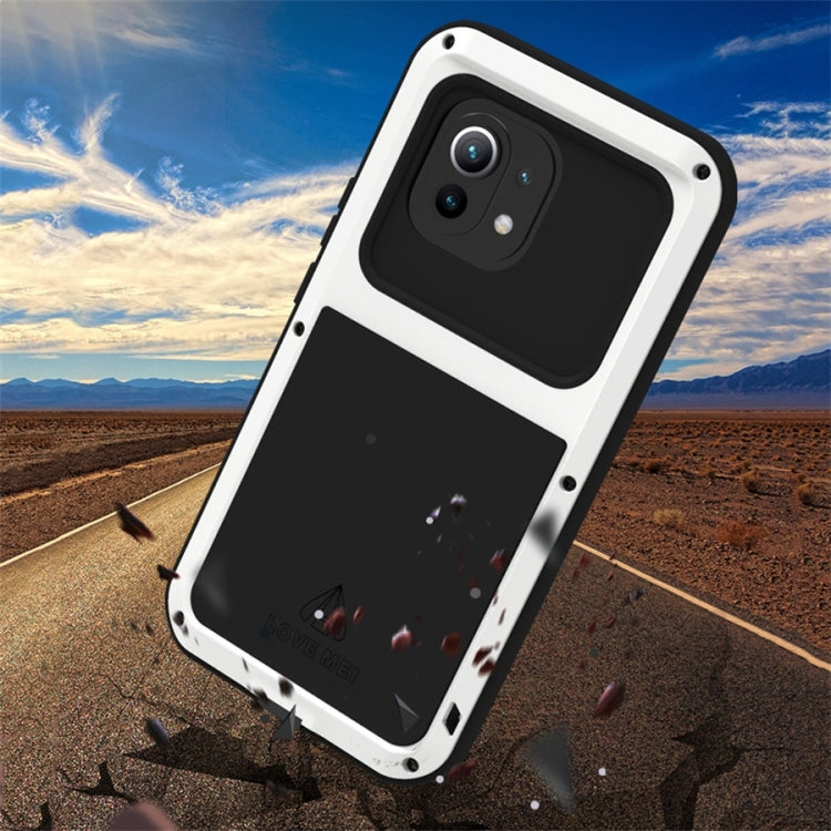 For Xiaomi Mi 11 LOVE MEI Metal Shockproof Waterproof Dustproof Protective Case without Glass(Red) - Xiaomi Cases by PMC TechLife | Online Shopping South Africa | PMC TechLife