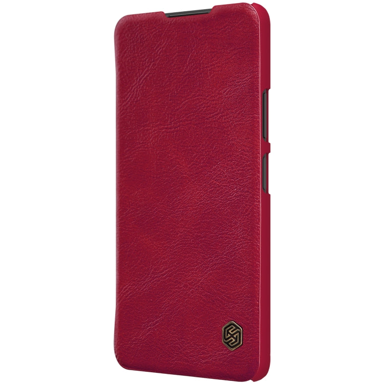 For Xiaomi Redmi Note 10 Pro / 10 Pro Max NILLKIN QIN Series Crazy Horse Texture Horizontal Flip Leather Case with Card Slot(Red) - Xiaomi Cases by NILLKIN | Online Shopping South Africa | PMC Jewellery