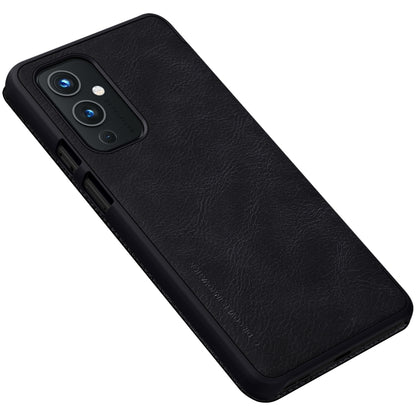 For OnePlus 9 (IN/CN Version) NILLKIN QIN Series Crazy Horse Texture Horizontal Flip Leather Case with Card Slot(Black) - OnePlus Cases by NILLKIN | Online Shopping South Africa | PMC Jewellery