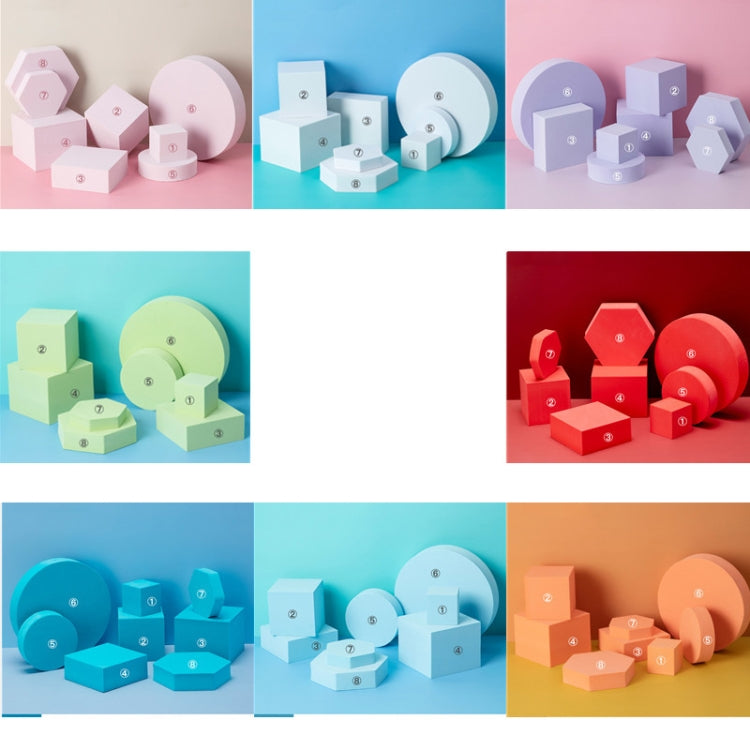 8 in 1 Different Sizes Geometric Cube Solid Color Photography Photo Background Table Shooting Foam Props(White) - Geometric Props by PMC TechLife | Online Shopping South Africa | PMC TechLife