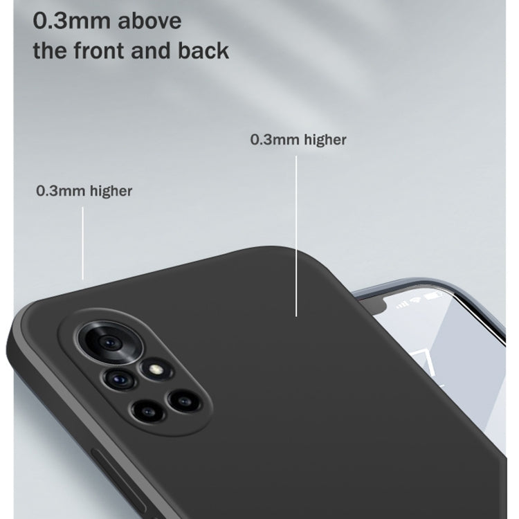 For Huawei nova 8 5G Solid Color Imitation Liquid Silicone Straight Edge Dropproof Full Coverage Protective Case(Purple) - free shipping - PMC TechLife - Order now!