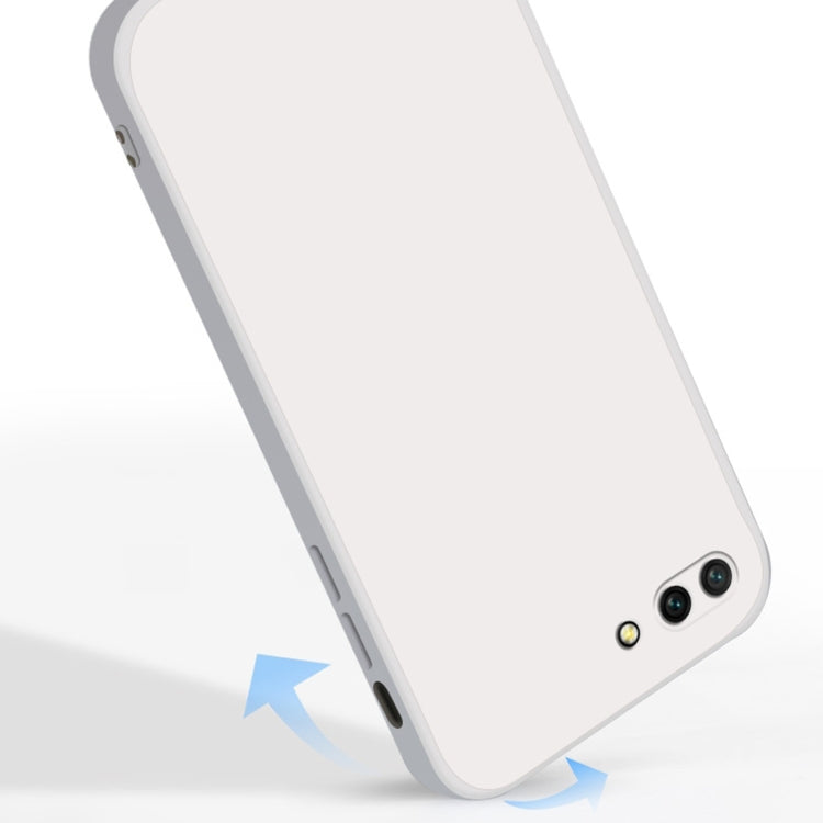For Honor 10 Solid Color Imitation Liquid Silicone Straight Edge Dropproof Full Coverage Protective Case(Blue) - Honor Cases by PMC TechLife | Online Shopping South Africa | PMC TechLife | Buy Now Pay Later Mobicred