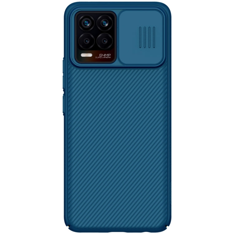 For OPPO Realme 8 / 8 Pro NILLKIN Black Mirror Series PC Camshield Full Coverage Dust-proof Scratch Resistant Case(Blue) - Realme Cases by NILLKIN | Online Shopping South Africa | PMC Jewellery