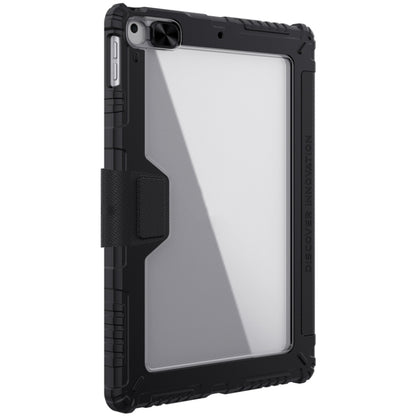 For iPad 10.2 2021 / 2020 / 2019 NILLKIN Bumper Pro Horizontal Flip Leather Case with Pen Slot & Holder & Pen Slot Only Supports iPad Pencil 2nd Generation(Black) - iPad 10.2 Cases by NILLKIN | Online Shopping South Africa | PMC Jewellery | Buy Now Pay Later Mobicred