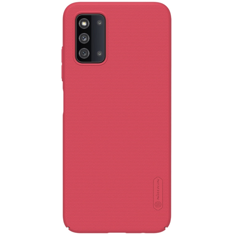 For Samsung Galaxy F52 5G NILLKIN Frosted Concave-convex Texture PC Case(Red) - Galaxy Phone Cases by NILLKIN | Online Shopping South Africa | PMC Jewellery