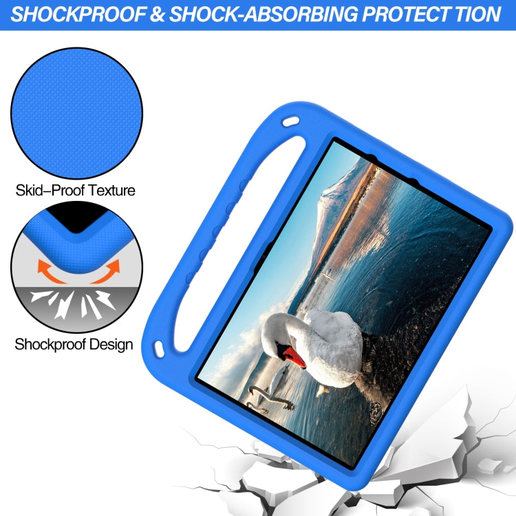 For Amazon Fire HD 10 2021 Handle Portable EVA Shockproof Anti Falling Protective Case with Triangle Holder(Blue) - free shipping - PMC TechLife - Order now!