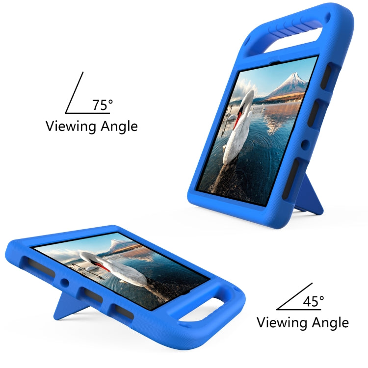 For Amazon Fire HD 10 2021 Handle Portable EVA Shockproof Anti Falling Protective Case with Triangle Holder(Blue) - free shipping - PMC TechLife - Order now!