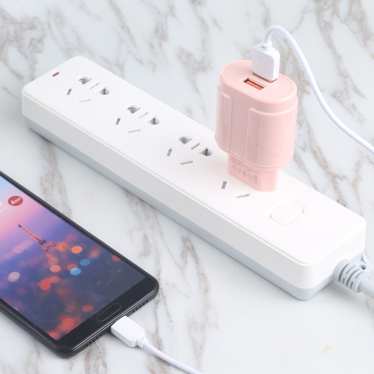 13-22 2.1A Dual USB Macarons Travel Charger, EU Plug(Blue) - free shipping - PMC TechLife - Order now!