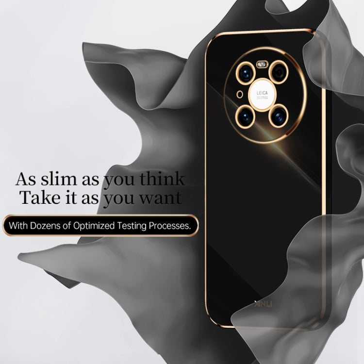 For Huawei Mate 40 Pro XINLI Straight Edge 6D Electroplate TPU Phone Case(Celestial Blue) - Huawei Cases by XINLI | Online Shopping South Africa | PMC TechLife | Buy Now Pay Later Mobicred